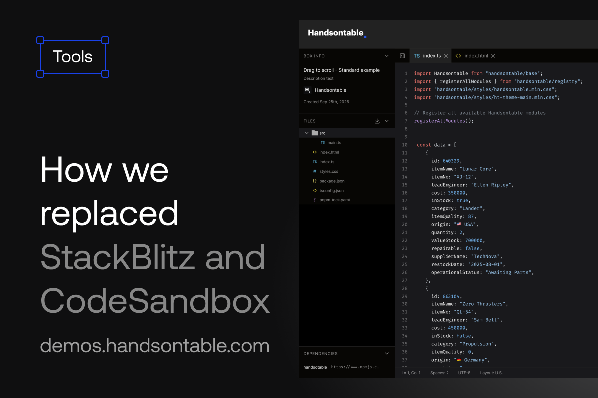 Illustration for a blog post - How We Replaced StackBlitz and CodeSandbox With Our Own Demo Runner