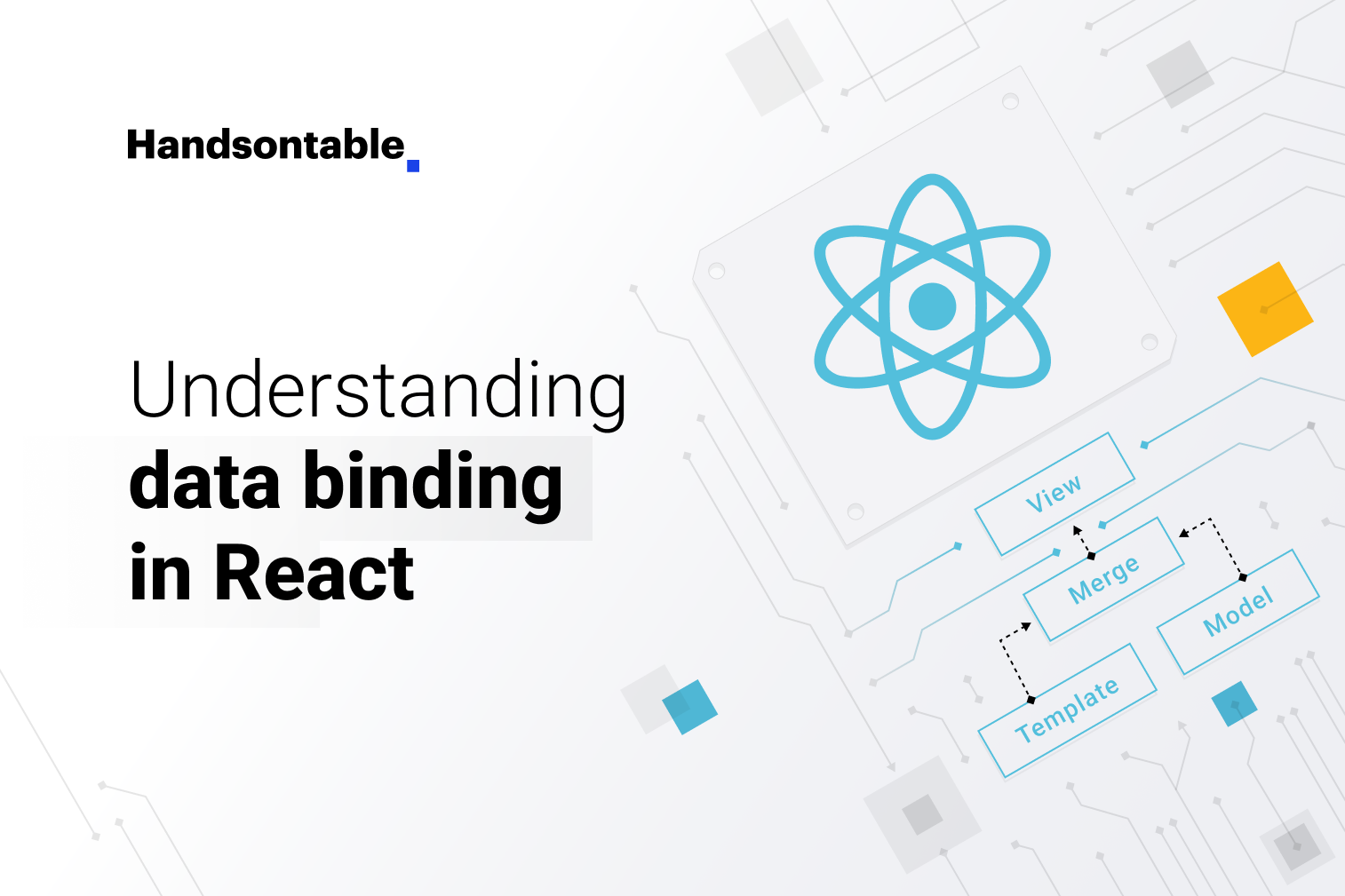 Illustration for a blog post - Understanding data binding in React