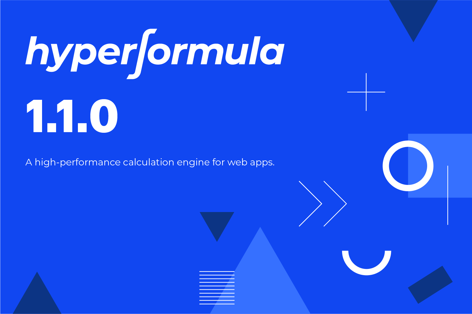HyperFormula 1.1.0 release graphic