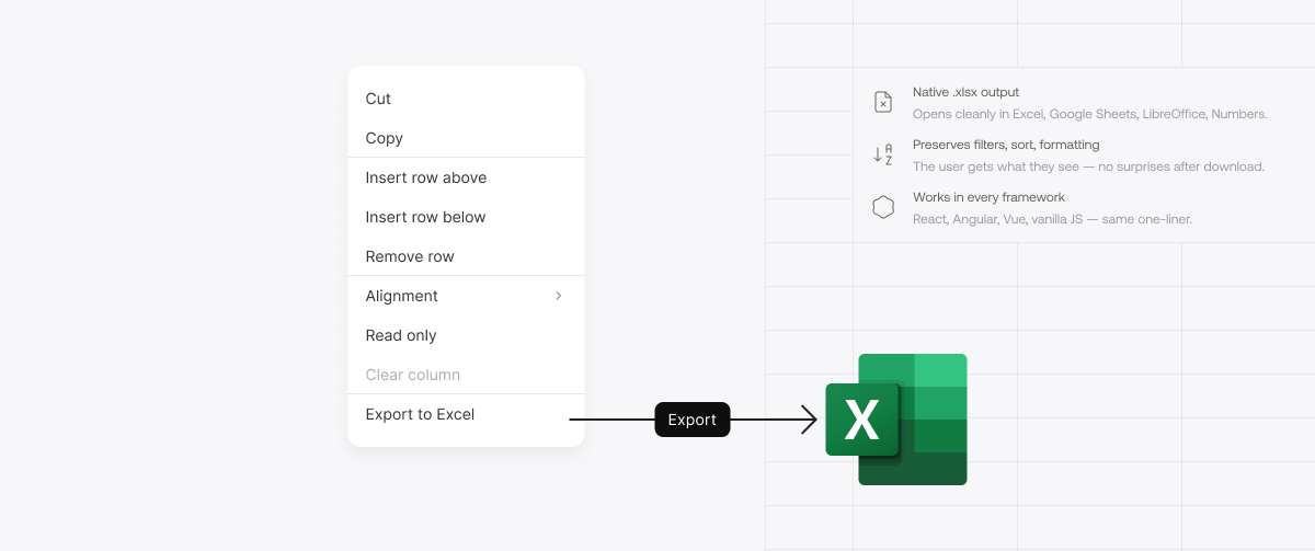 Export to Excel