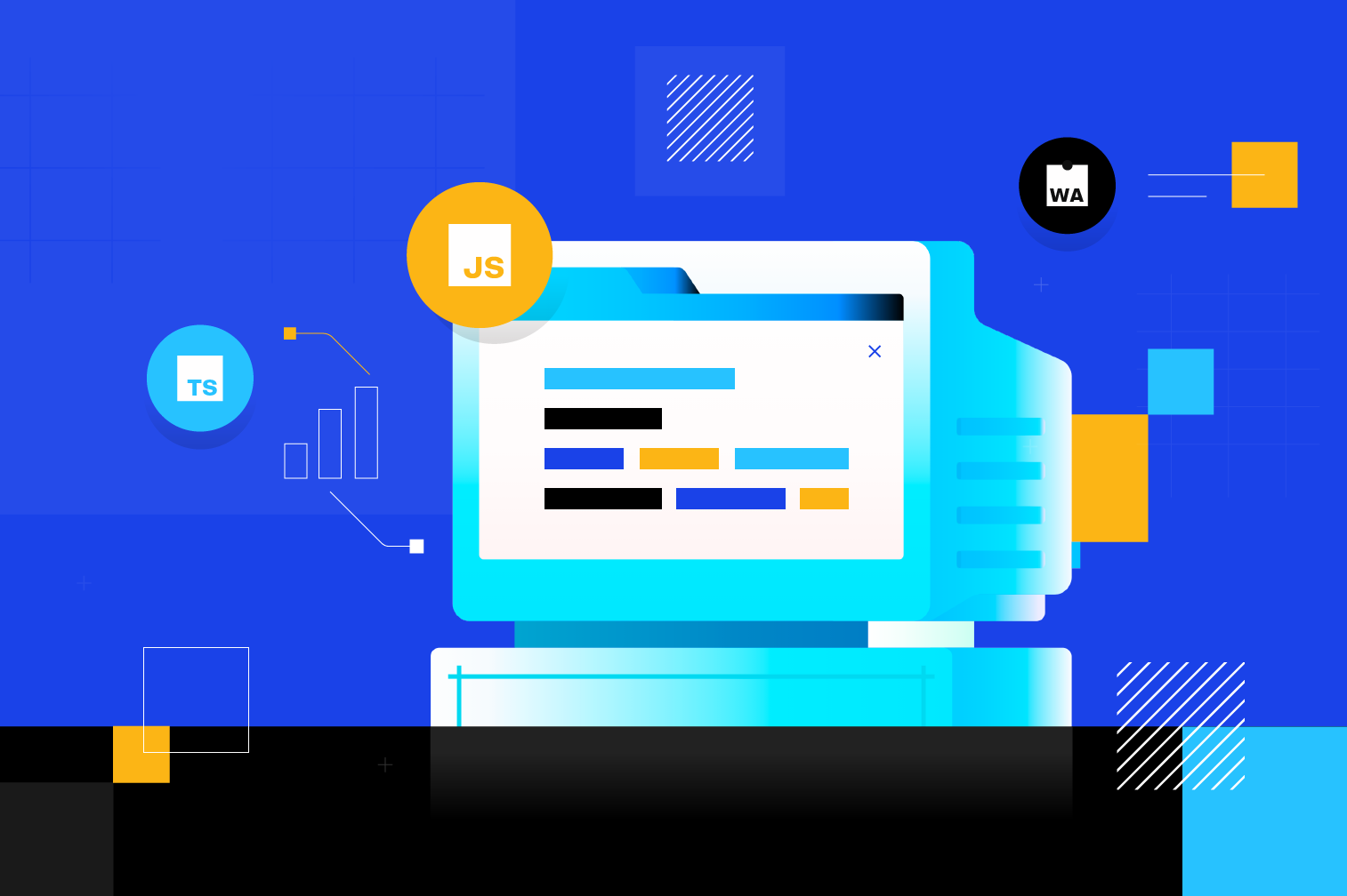 Technologies that are here to stay thanks to JavaScript blog illustration