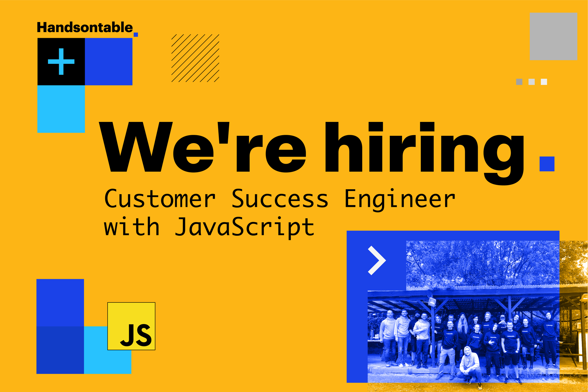 Javascript Customer Success Engineer job blog post illustration